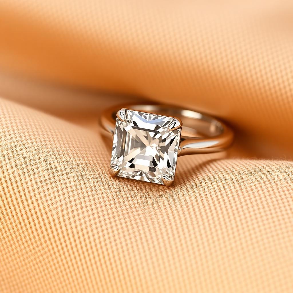 Step cut Asscher Solitaire