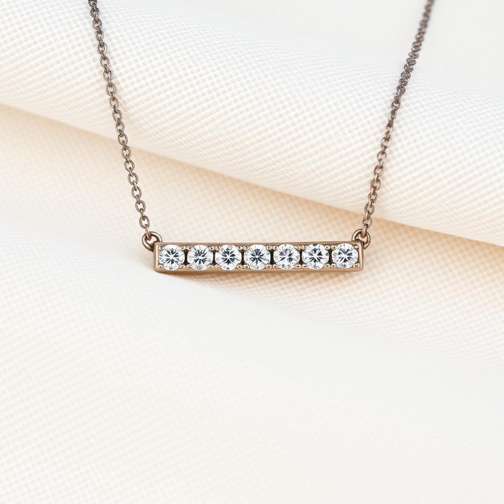 Diamond Bar Necklace