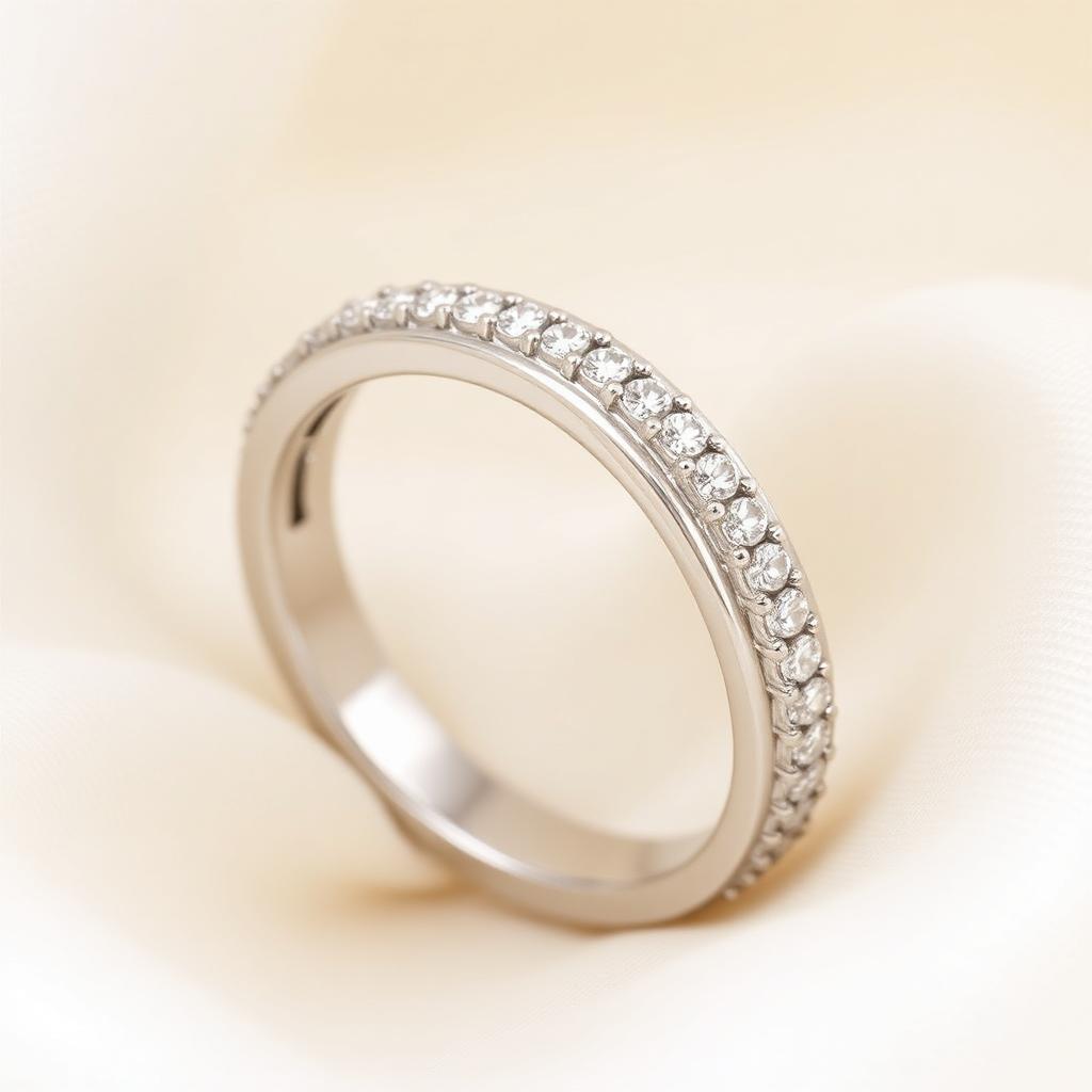 Curved Contour Diamond Band