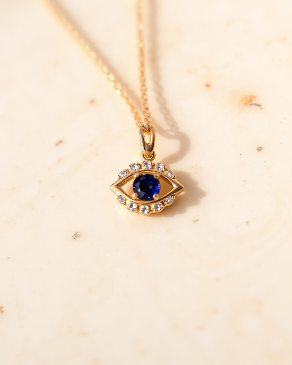 Diamond Evil Eye Pendant