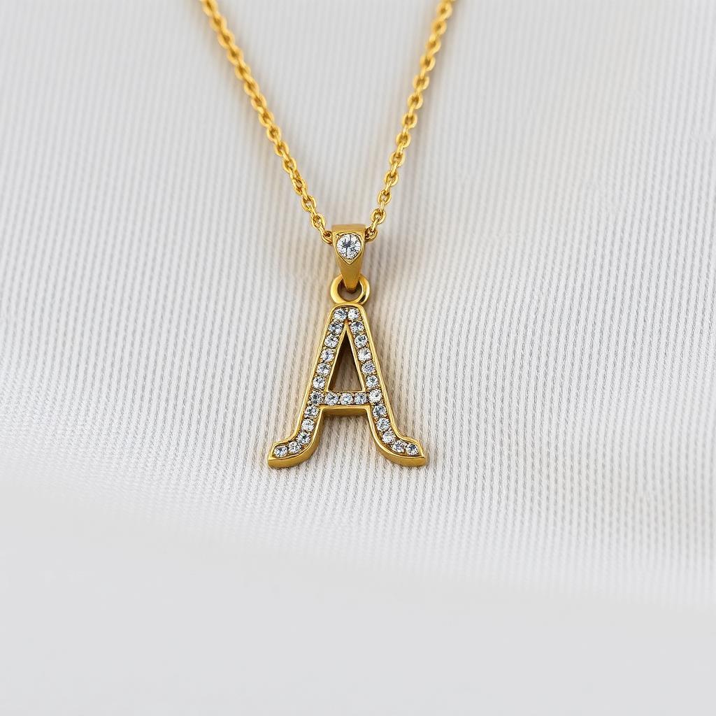 Diamond Initial Pendant