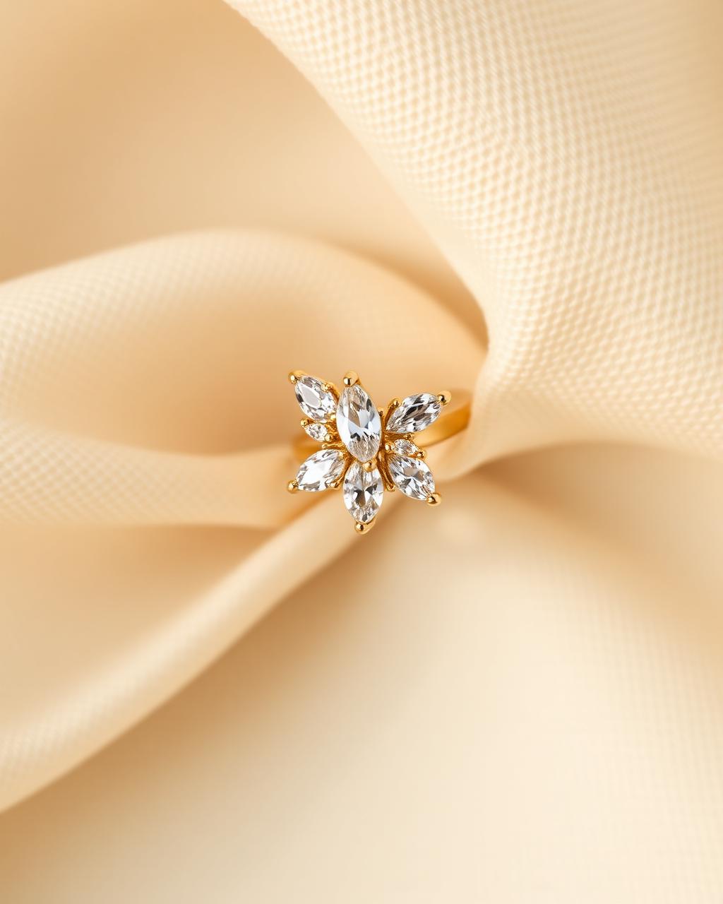 Petal Marquise Cluster