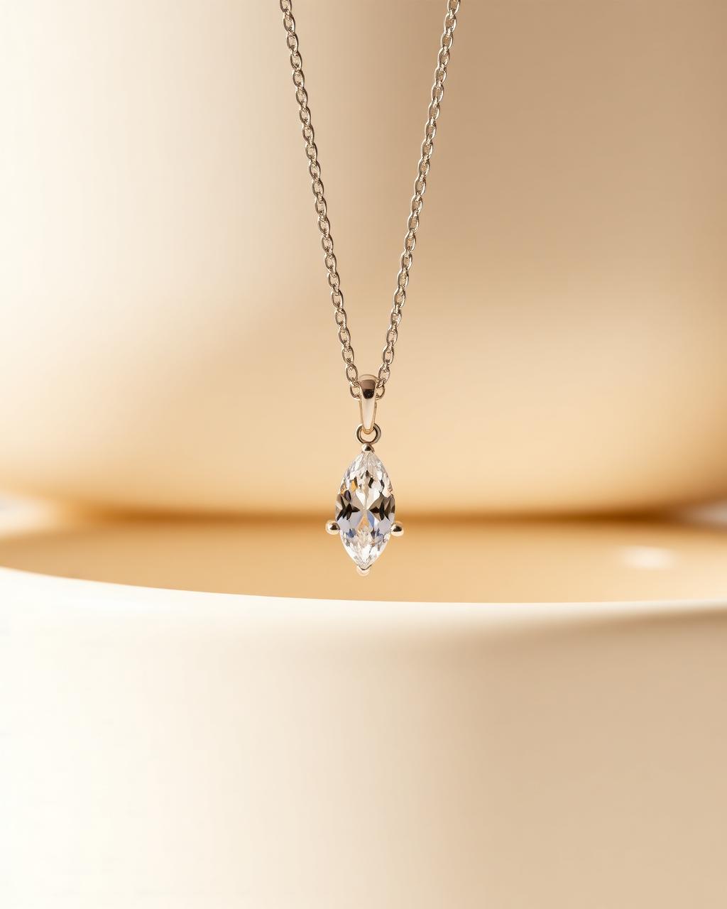 Saga Marquise Pendant