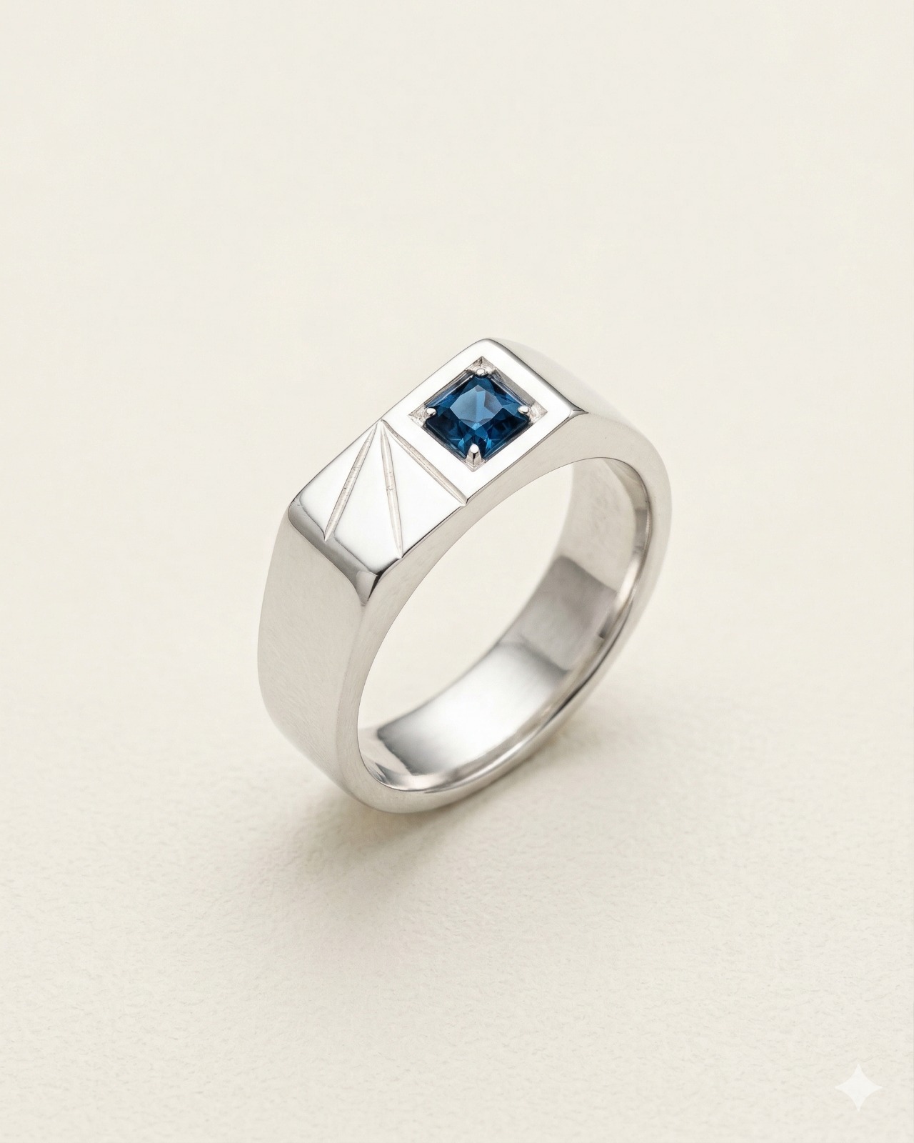 Mens Single Diamond Band