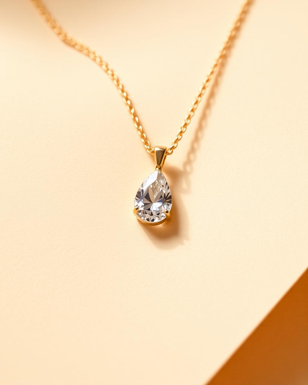 Sølv Pear Pendant