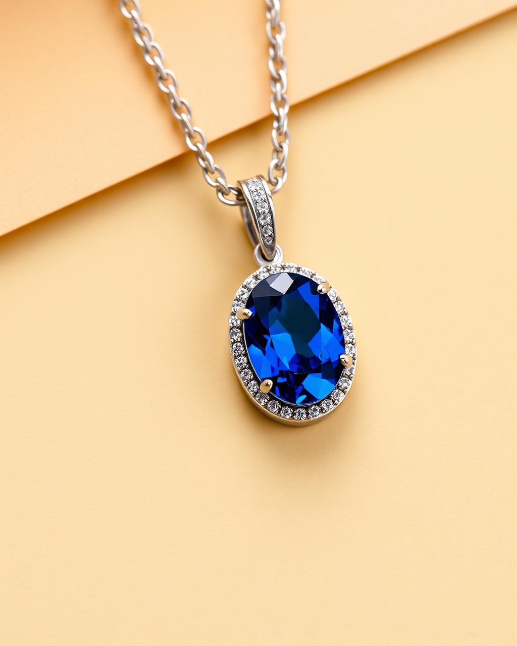 Sapphire & Diamond Pendant