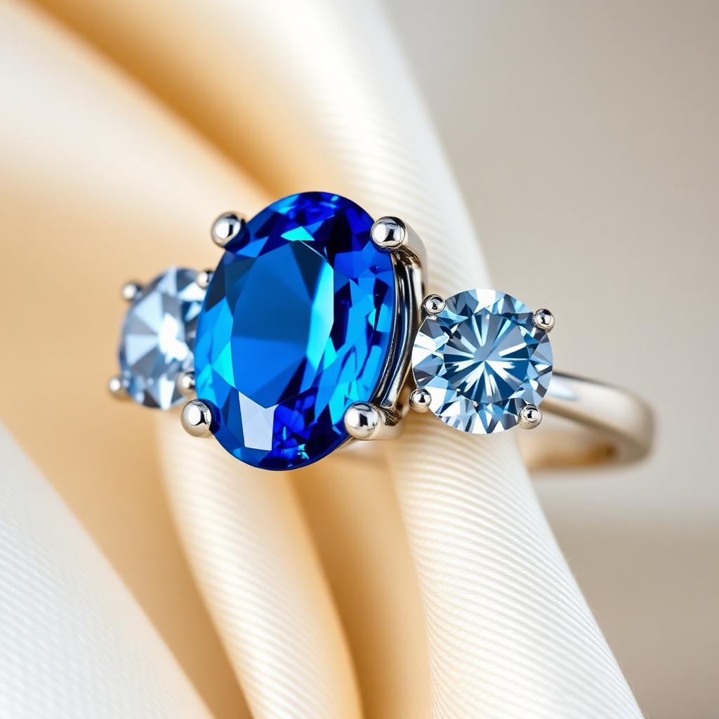 Nordlys Sapphire Three Stone