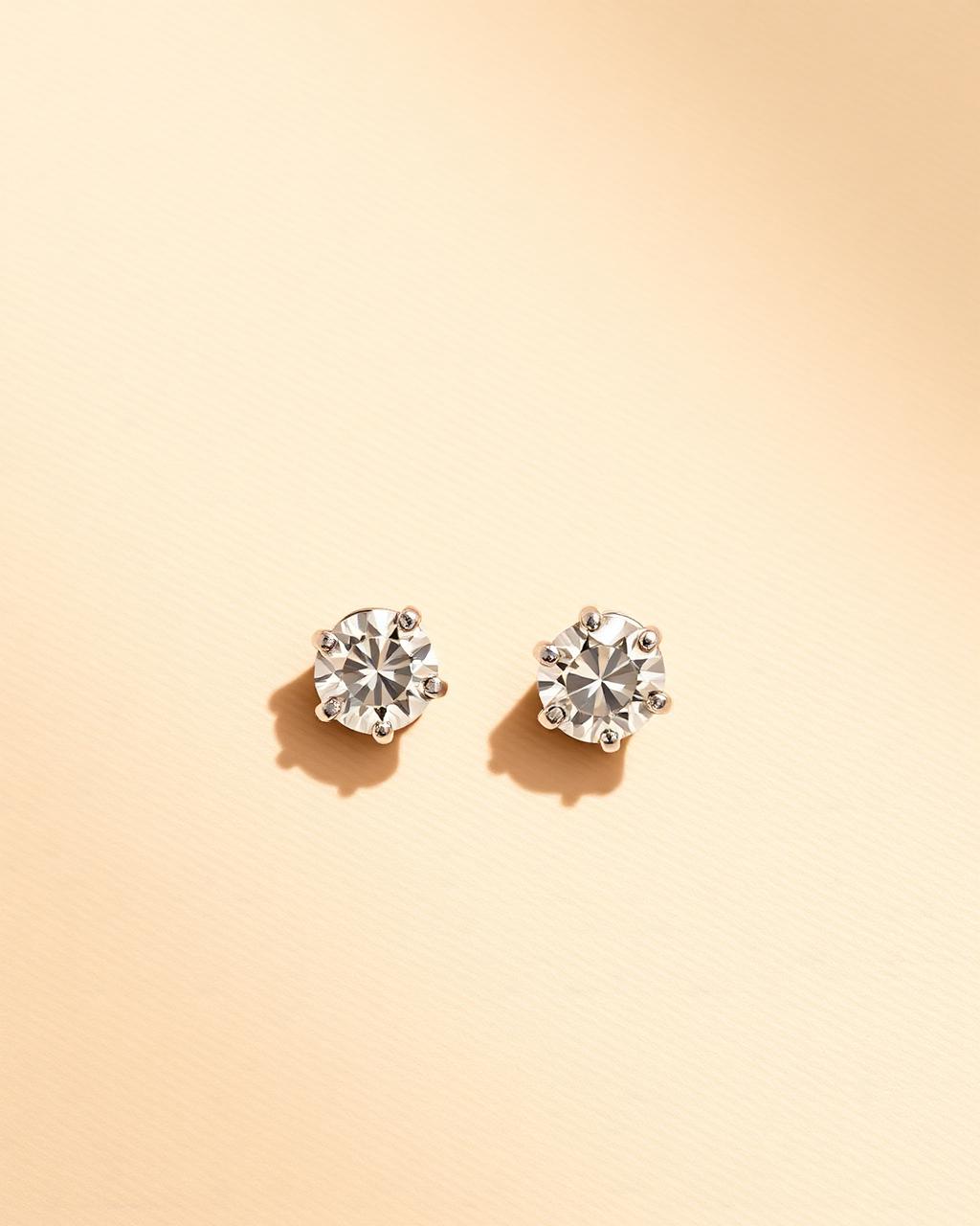 Round Brilliant Studs — 1ct tw
